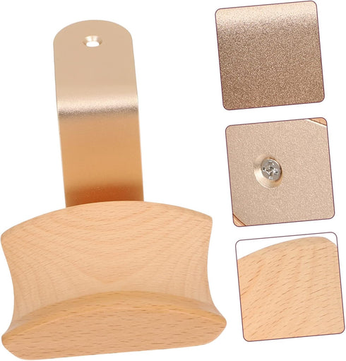 SUPVOX 1 Pc Solid Wood Headphone Stand, Desk Headset Holder, Headphone Rack, Storage Rack for Beech Accessories Earphone