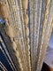 Hysenm Beige Panel Door String Curtains 39x79 Inch Soft Balls Romantic Glitter Fringe Room Divider Home Décor