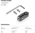 SMALLRIG 4cm Quick Release Safety Rail with 1/4'' Screws - 1.57 Inches Long - Model 1409