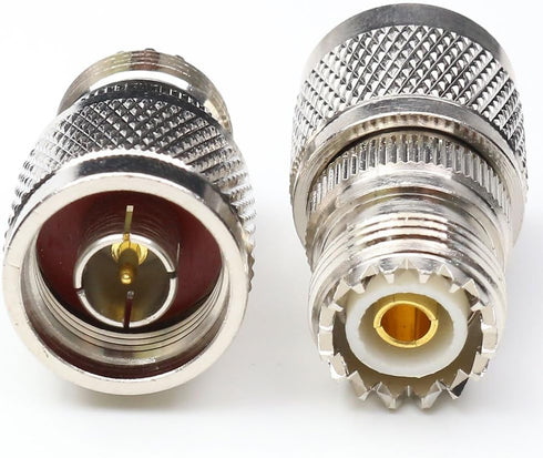 N Male to UHF Female Connectors, Pl259 to N Type Connector RF Coaxial Coax Adapter, SO239 Female Adapter Pl259 Female