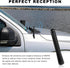 Gasedin 3.14" Car Short Antenna, Carbon Fiber Antennas Replacement with Aluminum Screw, AM/FM Radio Reception Antenna