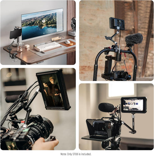 NEEWER 9.8"/25cm Adjustable Friction Magic Arm with 1/4" Screw, Compatible with SmallRig Cage, Flash, Microphone,
