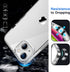 JETech Non-Yellowing Shockproof Phone Bumper Cover for iPhone 14 6.1-Inch, Anti-Scratch Clear Back - Clear