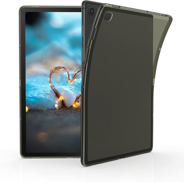 kwmobile Soft TPU Back Protector Case Compatible with Samsung Galaxy Tab S5e - Black/Transparent