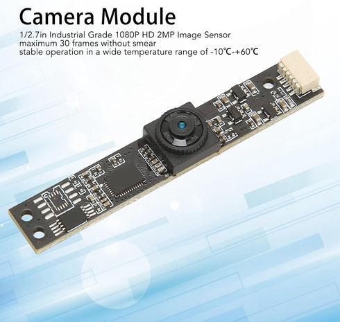 USB Camera Module, 7mm Ultra Thin, 2MP Camera Module, 1080P HD PX, 1/2.7in Industrial Grade COMS Sensor, USB Plug and Play