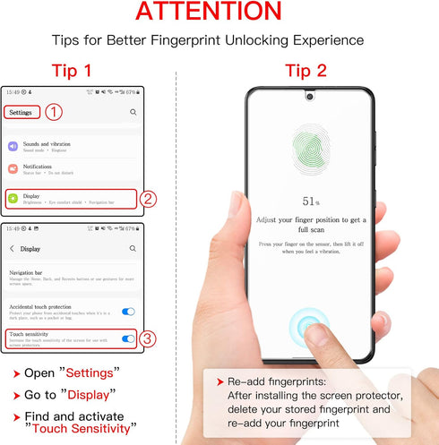 JETech Screen Protector for Samsung Galaxy S21 Plus 6.7-Inch with Camera Lens Protector, Easy Installation Tool, Tempered Glass Film, HD Clear, 2-Pack Each