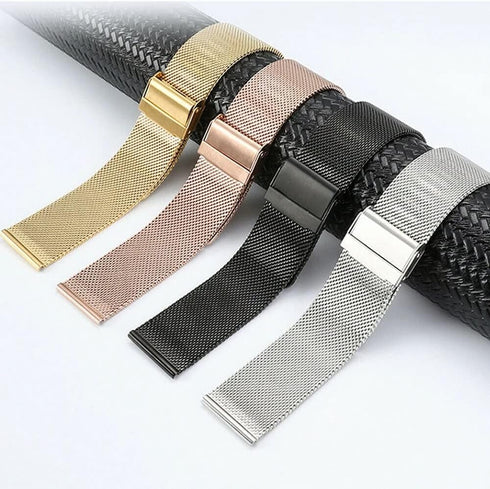 FitTurn Wrist Strap Compatible for HYSTORM Health Smart Watch 1.43" Band, Replacement Metal WristBand for HYSTORM 1.43" Smartwatch Stainless Steel Bracelet Adjustable Loop