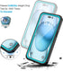 Lanhiem iPhone 15 Case, IP68 Waterproof Dustproof Shockproof with Built-in Screen Protector, Heavy Duty Rugged Cover,