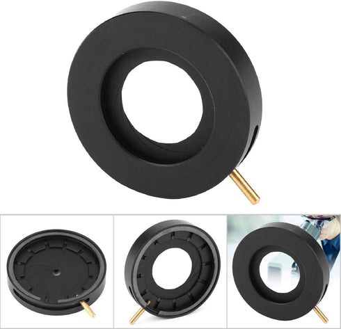 Garosa 1.5-25mm (SK23) Adjustable Aperture Diaphragm Microscope Adapter Aperture Adjustable Lens Diaphragm Optical