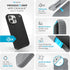 Speck 2 16 Presidio Grip iPhone Pro Max Case - MagSafe and ClickLock - Slim Black/Slate Phone Case