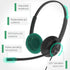 Yealink UH34 USB Wired Headset with Mic, Stereo Headphones with Noise Cancelling Microphone for Professional Business