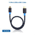 Cable Matters 1 ft Braided USB C to Micro USB Cable (Black) - USB Type C to Micro USB, Durable & Stylish.