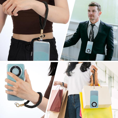 QfwdfcTrenz 2 Pcs Phone Tether Tab Without Adhesive, Cell Phone Tether Tabs Universal Phones Lanyard Tab Cellphone