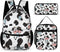 100% BLUE COLLAR Laptop Backpack Milk Cow Print Bookbag Set with Lunch Bag & Storage