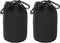 PATIKIL Camera Lens Bag, 2 Pcs 3.5" IDx7.1 H Drawstring Lens Pouch with Thick Neoprene, Lens Case for DSLR, Black.
