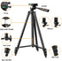 LINKCOOL 42 inches Phone Tripod, Portable Adjustable Cell Phone Tripod Stand with Phone Mount & Wireless Control Remote