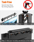 CUISIBOT 15 lbs, (33.8") Soundbar Mount, No Drilling Steel TV Top Shelf with Storage Boxes, Sound bar Mount up