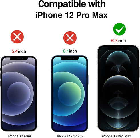 RKINC Screen Protector (4-Pack) for iPhone 12 Pro Max 6.7-Inch - Tempered Glass Film, 0.33mm, Bubble-Free
