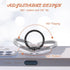 simarro 4Pcs Setting 360 Transparent Phone Ring Holder, Heart Diamond Ring Phone Holder Degree Rotation Compatible wif