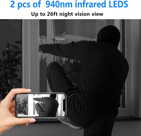 Smallest Spy Camera, Wireless Camera Detector, HD1080P Wireless WiFi Camera, Mini Video Surveillance, Baby Monitor