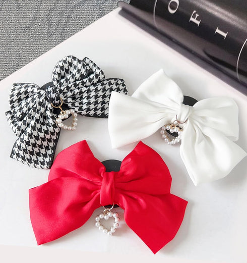 Miitoomo Cute Bow Phone Stands Fashion Cellphone Charm Grip Holder Universal Rotatable (Black)