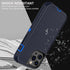 Military Grade 3 in 1 iPhone 14 Pro Case, Heavy Duty Shockproof/Dust Proof with 2Pcs Tempered Glass Protector (Navy
