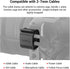 SMALLRIG (4 2-7mm Camera Clamp pcs) for HDMI/SDI/Microphone Cable, DSLR Camera Cable Lock Mount Support