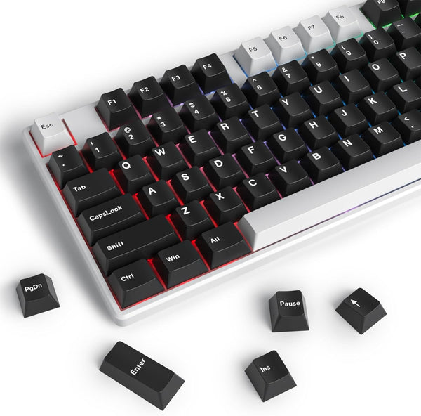 GTSP 168-keys PBT Keycaps, Cherry Profile 75 Percent with 6U 7U Spacebar for US Layout Cherry MX Switches
