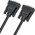 DTECH 6 ft RS232 Serial Cable, Female to Female, 9 Pin Straight Through, Black, 2 Meters