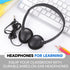 Gaosen 20 Pack Set Adult(GS857, Classroom Headphones Bulk for Kids School Student,Wholesale Durable Wired Earphones