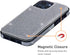 UEEBAI Case for iPhone 12 Pro Max 6.7 inch, Premium Glitter PU Leather Wallet Cover with Card Slots and Stand Function