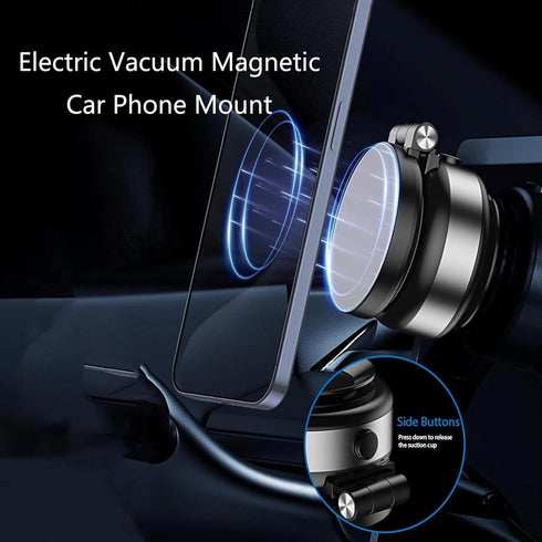notifaence Holder,360 Electric Vacuum Suction Magnetic Holder,Nixie Phone Rotatable Car Magnetic Phone