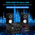 Bluetooth 5.0 Audio Power Amplifier AK-380 400W+400W 2.0 CH HiFi Stereo Amp Receiver with USB,SD,AUX,Remote Control,FM Antenna for Car Home Speaker Bar Party-(without Power Adapter)