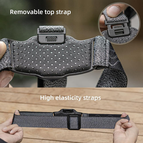 Head-Mounted Mobile Phone Holder, First-Person View Video Bracket with Clip for iPhone, Samsung, All Smartphones