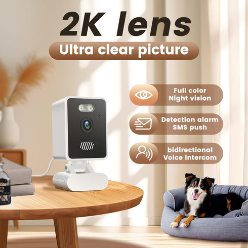 Indoor Security Camera for Baby Monitor, 1080P Home Security Camera with 2-Way Audio, Night Vision