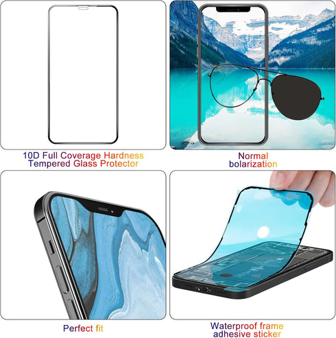 Screen Replacement for iPhone X - 5.8" 3D Touch Display Full Repair Kit, Digitizer Assembly with Tools Set
