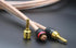 M-JP10 1pair Set Speaker Wire with 24k Gold Plated Connectors, 10AWG 5N OFC, 1.5M Length