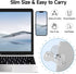 DK177 Magnetic Phone Holder for Laptop, Side Mount Compatible with iPhone 15/14/13/12 Series MagSafe Cases, Silver