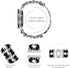Surace Compatible Galaxy Watch 7 Band, Women Bracelet for Galaxy Watch 7/FE/6/5/4 40mm 44mm, Silver Link with Black