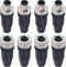 M12 4 Pin Male & Female Socket Panel Aviation Wire Connector, 12mm Outdoor Waterproof IP67, 4 Sets