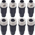 M12 4 Pin Male & Female Socket Panel Aviation Wire Connector, 12mm Outdoor Waterproof IP67, 4 Sets