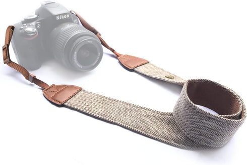 Vintage Soft Camera Neck Shoulder Strap for All DSLR/Nikon/Canon/Sony/Olympus/Pentax for Men/Women