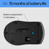 HP Wireless Mouse - Black, 15-Month Battery, 1600 DPI Sensor, Side Grips for PC/Laptop, Mac, Chromebook