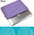 15.6 Inch Laptop Sleeve, Neoprene Notebook Case Compatible with Asus/Dell/Fujitsu/HP/Sony/Toshiba/Acer (Purple)