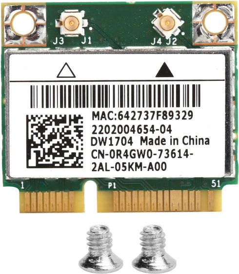 Mini Wireless Network Card, bcm43142 bcm943142hm dw1704 Mini PCIe WiFi Bluetooth 4.0 Card for Dell