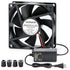 80mm 12v 110v 220v dc Small Computer Fan with AC Plug Variable Speed Dual Ball Bearing for Cooling Laptop Electronics