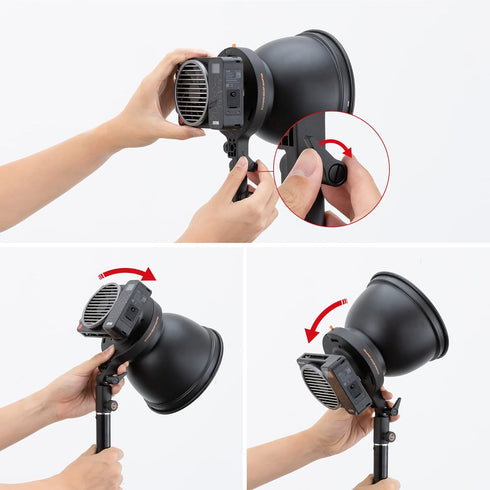 ZHIYUN Bowens Mount Adapter B with ZY Mount for CX100 / X60 / X100 Light