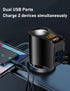 LIHAN Cigarette Lighter Socket Adapter, Car Charger QC3.0, 12V/24V Outlet Plug Splitter with Multi USB Ports