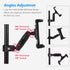 Treadmill Tablet iPad Holder Bike Handlebar Mount Clamp for 4-13" Devices, Compatible with Stationary Bikes