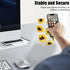 Cute Phone Stand for Desk, Clear Yellow Sunflower Adjustable Holder for All Phones, Tablets, iPhone, Switch, iPad